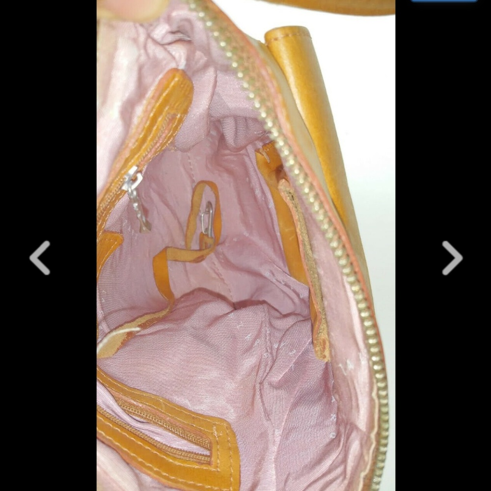 SOLD LAZARO Medium Tobacco Leather Crossbody Purse - Picture 8 of 8